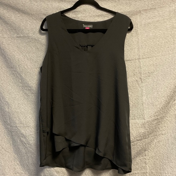 Vince Camuto Tops - Vince Camuto Black Sleeveless Layered Blouse